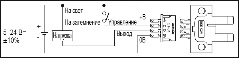 Подключение фотоэлектрических датчиков Autonics серии BS5